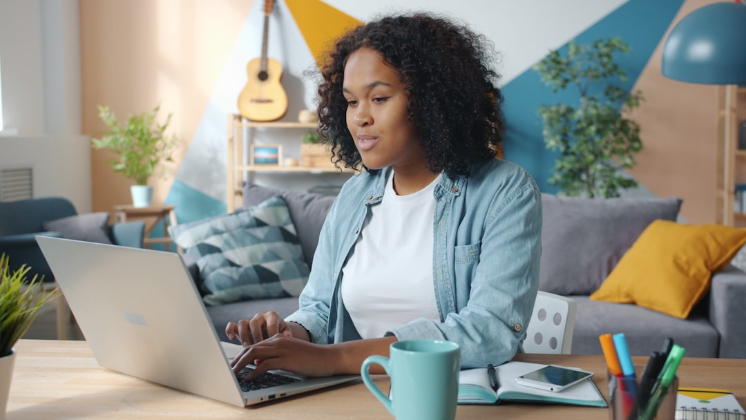 Small business owner testing subject lines before an email send