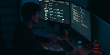 Developer reviewing a feature flags dashboard before a release