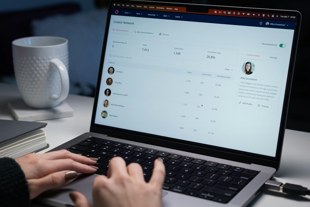 Marketer ejecutando una verificación de limpieza de lista antes de enviar una campaña