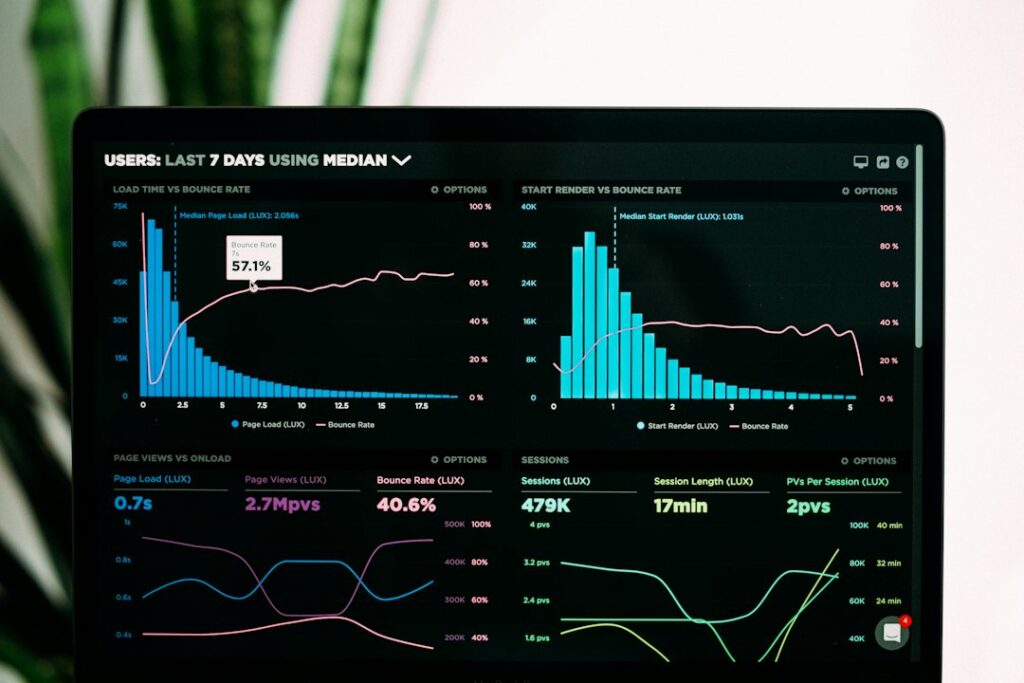 Developer running a load testing dashboard before Black Friday